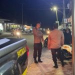 Patroli Rutin Malam Hari Polsek Air Gegas, Melalui Sambang Warga, Ciptakan Kondusifitas Kamtibmas